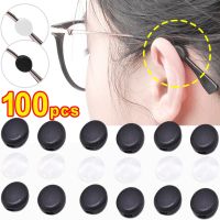 100Pcs Circle Glasses Ear Hook Soft Silicone Anti Slip Ear Grip Spectacle Sports Fixed Leg Hook Temple Holder Eyeglasses Grip Eyewear case