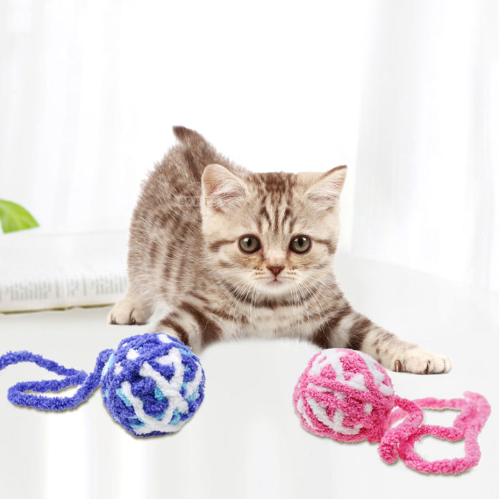 ของเล่นแมว-บอลไหมพรม-ไหมพรมลูกแมว-ของเล่นลูกแมว-cat-toys