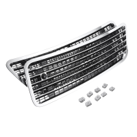 Car Front Bonnet Hood Grille Upper Silver for S CLASS W221 2007-2013 2218800205 2218800305