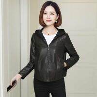 [COD] Unbreakable Leather Coat 2023 New Hooded Short Motorcycle Jacket Loose Outwear M-4XL