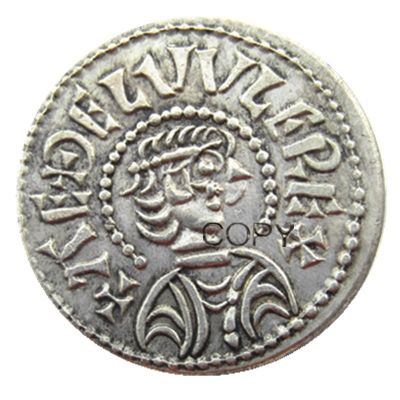 เหรียญเลียนแบบแผ่นเงิน1เหรียญคิงดอม839-859คิงส์เอเทลวูล์ฟ