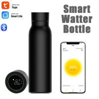 TUYA Smart Water Cup Black 600ml Drinking Water Monitoring 24-hour Insulation Timing Reminder Smart Bottle Thermos Cup