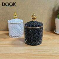 （QIQI tool） ขวดแก้วน้ำมันหอมระเหย ArtBottle พร้อม LidHousehold Cotton Swab JewelryBox