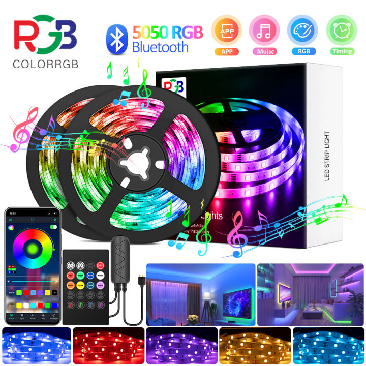 colorrgb-led-strip-light-5m-30m-rgb-5050-flexible-ribbon-diy-led-light-strip-phone-app-bluetooth-16millon-colors