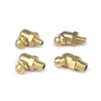 10pcs M4 M5 M6 M8 M10 M12 M14 M16 Metric Male 45/90 Deg Grease Zerk Nipple Fitting For Grease Gun Machine Tool Accessories