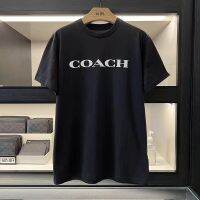 เสื้อยืดแขนสั้นผู้ชาย Coach พิมพ์ลายตัวอักษร Cotton Comfort Fashion Summer CB391