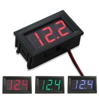 ☒☾ DC0V-500V Waterproof Digital Voltmeter Car Boat Motorcycle 0.56inch LED Display Volt Voltage Meter Mini Tester Panel Ammeter