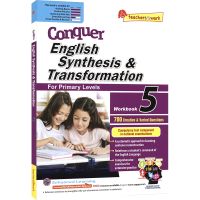 SAP conquer Synthesis &amp; transformation 5 grade 5 Singapore English conquest exercise book English sentence Synthesis &amp; transformation training questions English conjunctions 11 year old English original