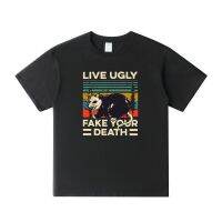 Mens  Live Ugly Fake Your Death T Shirt Just Like A Possum Retro Men Tshirt Eu Size Breathable  T-shirts - T-shirts - AliExpress