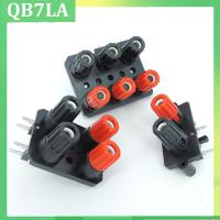 QB7LA Shop 2 4 6 Positions Pin Banana Plug 4mm power Socket Connector External Audio Jack Speaker Amplifier Terminal Screw Post Block Bend