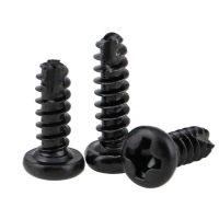 200Pcs Black Cross Pan Head ตัดหาง Self Tapping Smail สกรู PT Phillip S หัวกลม Self เจาะสกรู M2M2.3M2.6M3