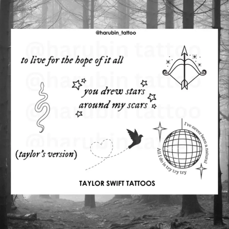 Taylor Swift Tattoo Stickers for Sale