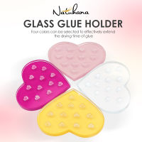 NATUHANA สีหัวใจแก้วปะเก็นขนตาปลอมยืนกาว H Older Pad ขนตาขยายกาวพาเลทวางกาว Pad แต่งหน้า