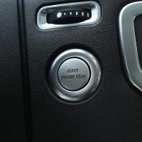 Engine Start Stop Push Button Switch Sticker Cover for LR4 4 &amp; Range Sport 2010-2013, Silver