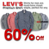 เสื้อเชิ๊ต Levi’s ผ้าแชมเบรย์ ( แบรนด์แท้ นำเข้า )  เสื้อเชิ๊ตผู้ชาย , เสื้อเชิ๊ต , เสื้อแขนยาว ( มีสินค้าพร้อมจัดส่งทุกวัน )