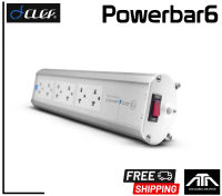 ปลั๊กราง กันไฟกระชาก ยี่ห้อ Clef  Powerbar 6 Port Power Bar 6 (2022) Silver รับประกัน 3 ปี โดย Clef Audio