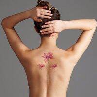 Womens Waterproof Temporary Pink Lotus Flower Body Art Tattoo Stickers