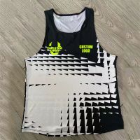 Brand Run Athletics Tank Top Runnning Speed Fitness Shirt Mens Clothing Guys Sleeveless Vest Athlete Track Field Singlet