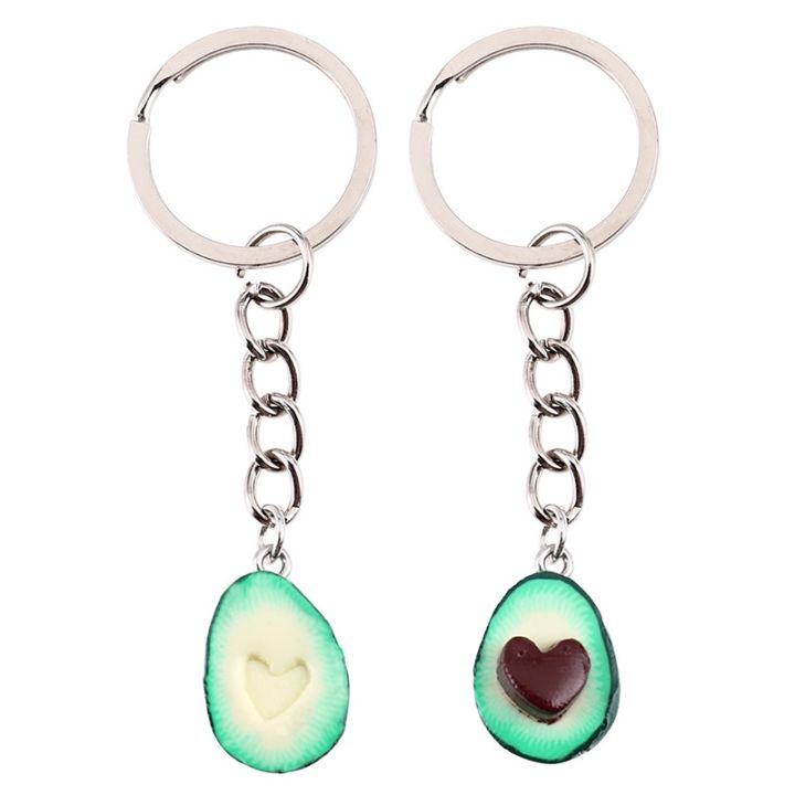 cw-fruit-avocado-heart-shaped-keychain-chain-pendant-fashion-jewelry-friend