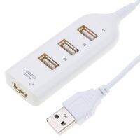 ฮับ USB 4พอร์ต USB 2.0ฮับพร้อมสายเคเบิลความเร็วสูงซ็อกเก็ตฮับขนาดเล็กรูปแบบแยกสายอะแดปเตอร์สำหรับแล็ปท็อปพีซี