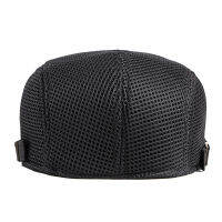 Beret ผู้ชายผู้หญิง Shade ฤดูร้อน Hollow ตาข่ายหมวก Breathable ดูดซับเหงื่อชายคาสั้นหมวก Peaked ชาย R คลาสสิก Kpop A6