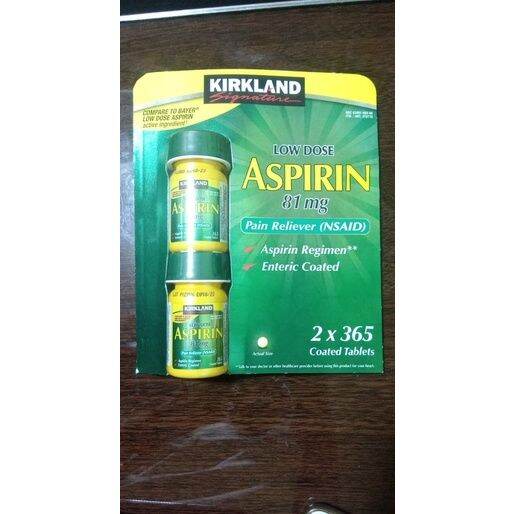 Kirkland Low Dose Aspirin 81mg (2024 expiration) Lazada PH
