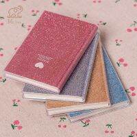 ♝ Mini Love Heart PVC Notebook Paper Diary School Shiny Cool Kawaii Notebook Paper Agenda Schedule Planner Sketchbook Girl Gifts