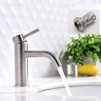 Basin Faucet Black/Brushed Gold Curved Beak Mouth Faucets Stainless Steel Sink Faucet Cold Hot Water Crane Mixer Taps Torneira