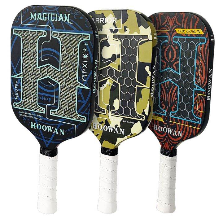 HOOWAN Pickleball Paddle 3K/24K/Kevlar Carbon Professional Carbon Fiber