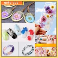 GOTORADE 12PCS/Bag ลดกระหน่ำ เรซิน DIY เดซี่ดอกไม้ประดิษฐ์ การทำเครื่องประดับ กด ศิลปะ