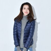 Down Jacket Ladies 2022 Short Lightweight Thickened Warm Slim-Fit Korean Version White Duck Fashion