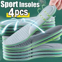 4PCS Soft Memory Foam Insoles สำหรับรองเท้าผู้ชายผู้หญิงระงับกลิ่นกายดูดซับเหงื่อนวดพื้นรองเท้ากีฬาฟุตศัลยกรรมกระดูกรองเท้าวิ่ง-Giers