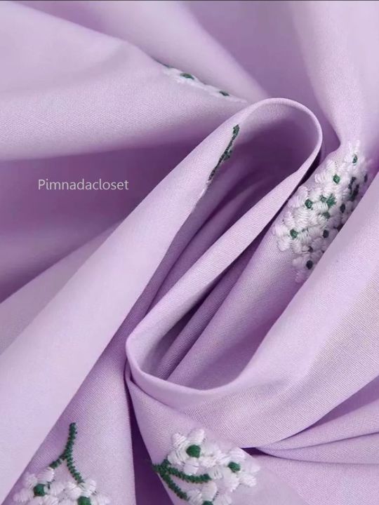 p006-009-pimnadacloset-deep-v-neck-short-puff-sleeve-cut-out-waist-cotton-embroidery-maxi-dress