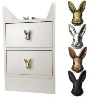 Nordic Style Rabbit Shape Cabinet Door Handle Cupboard Handles Drawer Pulls Decor Solid Brass Furniture Hardware Drawers Handles Door Hardware Locks