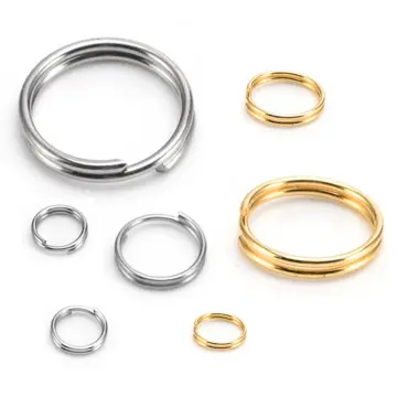 100pcs/lot Stainless Steel Open Jump Rings Gold Rose Gold Plated Split Rings  Connectors for DIY