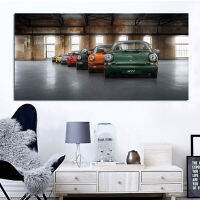 Colorful cars super sport car family fabric poster and print canvas painting wall art for living room home decorative Unframed