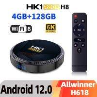 LEMFO HK1 RBOX H8กล่องสมาร์ททีวี H618 Allwinner 12 WIFI 6 BT5.0 6K HDR 10 + สมาร์ท12.0ทีวีชุดกล่องท็อปบ็อกซ์ Uso70d