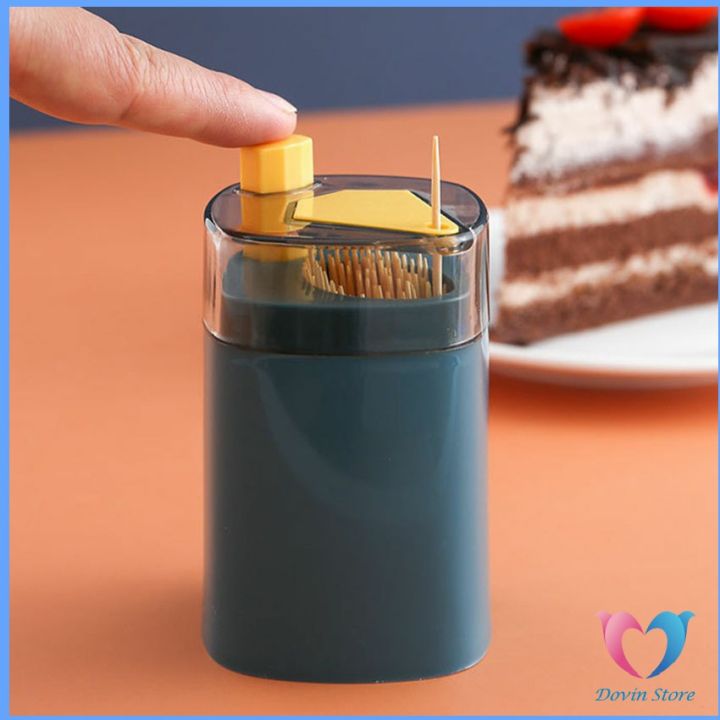 กล่องไม้จิ้มฟัน-ไซส์เล็ก-ง่ายต่อการพกพา-ความจุมากใช้ดี-toothpick-jar