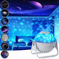 LED Star Projector Night Light 13 in1 Planetarium Projection Galaxy Starry Sky Projector Lamp USB Rotate Night Lights Kids Gift Night Lights