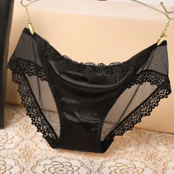 Japanese Style Women Hollow out Panties Lace Trim Underwear
