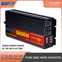 อินเวอร์เตอร์ Tenaga Surya 2000W 3000W 4000W 5000W 12V Hingga 220V Konvertegangan AC Inverter Mikro Mobil คุณภาพสูง