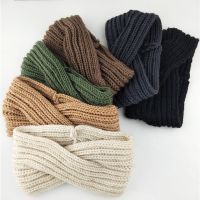 New Knitted Knot Cross Headband for Women Autumn Winter Girls Hair Accessories Headwear Elastic Hair Band Hair Accessories