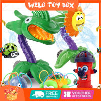 Fast Delivery Baby Bath Toys Fun Water Sprinkler Piranha Outdoor Summer Backyard Garden Water Toys