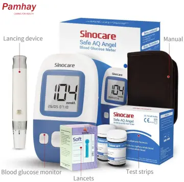 Sinocare Safe AQ UG Blood Glucose Meter Uric Acid Test Kit