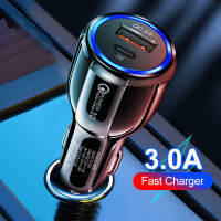 PD USB C Car Charger Fast CHARGING 3.0สำหรับสมาร์ทโฟนทุกรุ่นสำหรับ 12 11 Xiaomi Samsung Type C เครื่องชาร์จศัพท์ GAN CHARGING