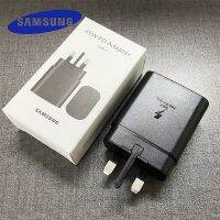 {KOLT Digital} Samsung การชาร์จเร็ว45W ที่ชาร์จแบตเตอรี่อังกฤษที่ปรับได้ Adaptor Traveling การชาร์จที่รวดเร็วสำหรับ Galaxy Note10 S20 S21บวกกับ Note 10 20 S23 S21พิเศษ