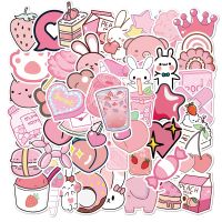 【YF】☍  10/30/50PCS VSCO Pink Cartoon Stickers Car Luggage Laptop Classic Graffiti Sticker Decal for Kids