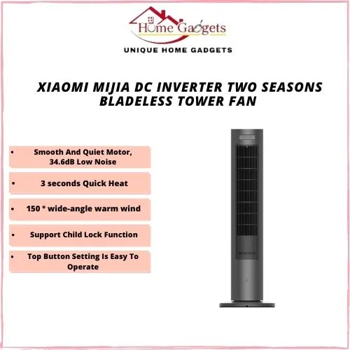 Xiaomi Mijia DC Inverter Two Seasons Bladeless Tower Fan Heating and Cooling  2200W HIGH POWER | Lazada