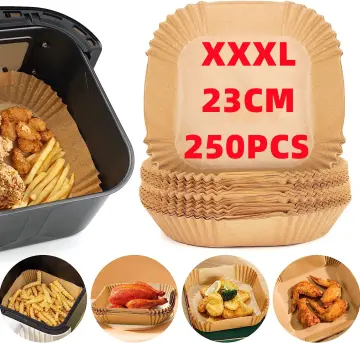 Large Air Fryer Disposable Paper Liner Square 23cm Non-stick