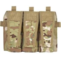 Tactical Military MOLLE Triple Magazine Pouch Detachable Flap MAG Pouch For Paintball Hunting Vest System Panel M4 AK47 AR 5.56